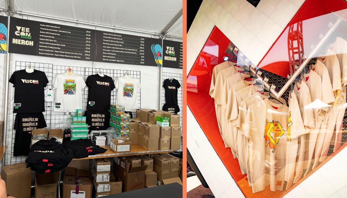 official veecon merch t-shirts and hoodies